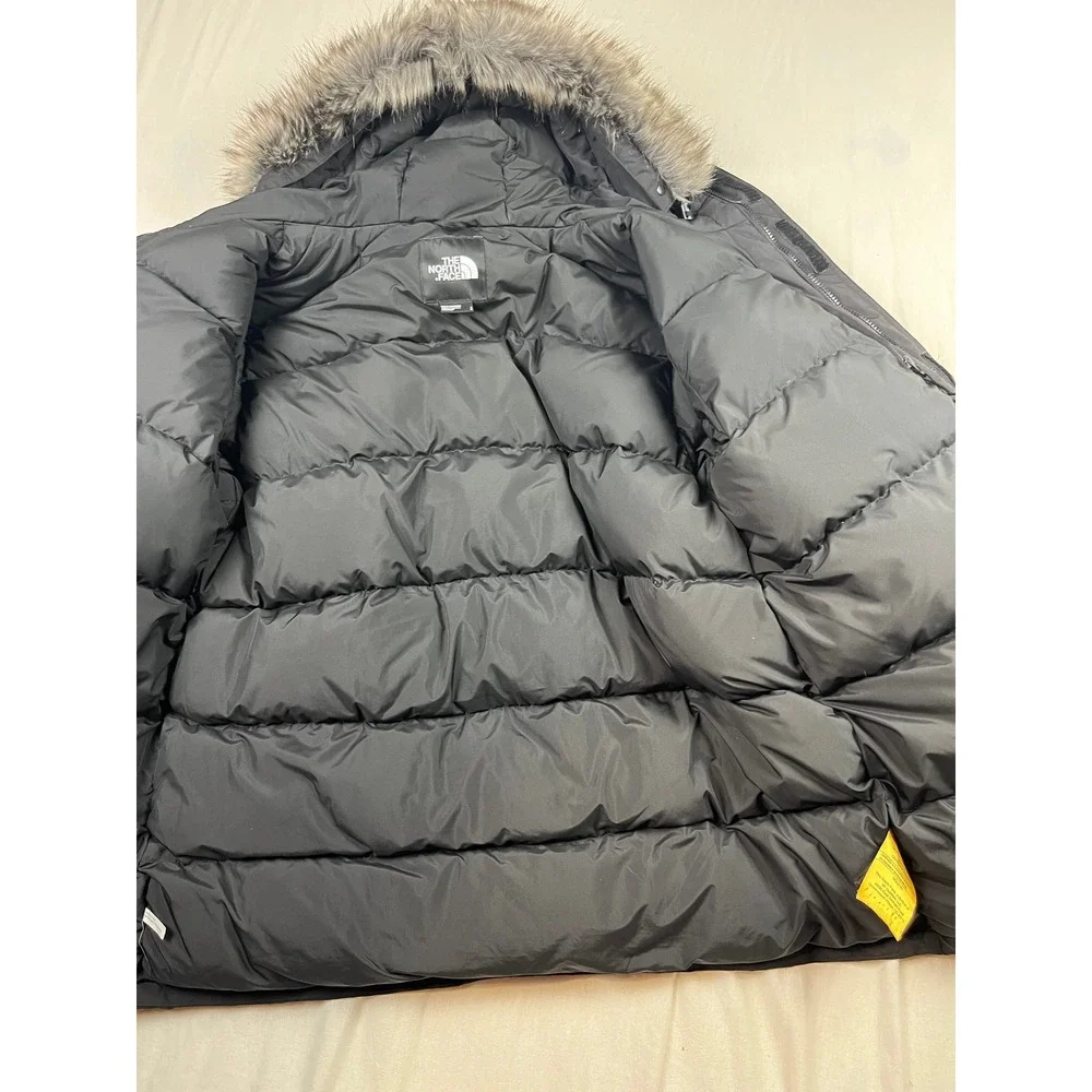 The North Face Mens McMurdo Parka Black 600-Down DryVent Fur Hood Jacket Large